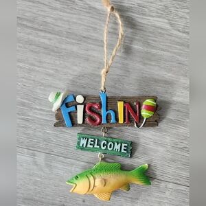 Hanging Fishing Ornament